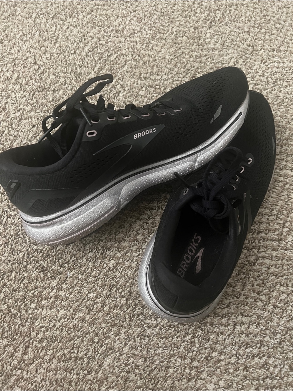 Brooks Ghost 14 Black and Rose Gold Women’s Running Shoes